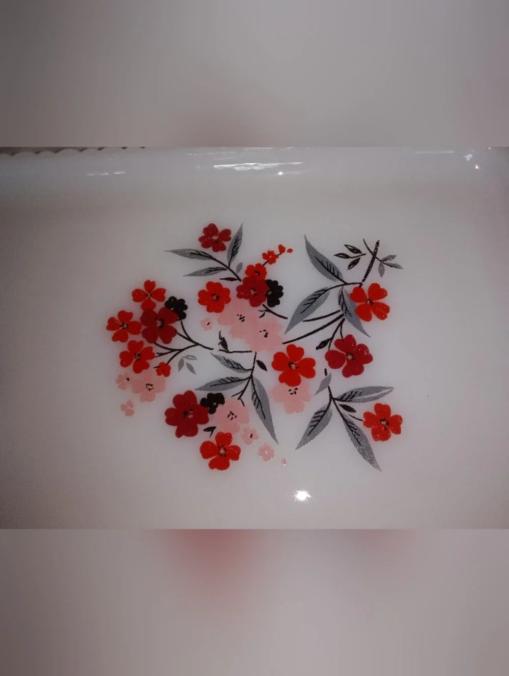 Mid Century Fire King Replacement Primrose Teacup Plate 1960s MCM Cottagecore
